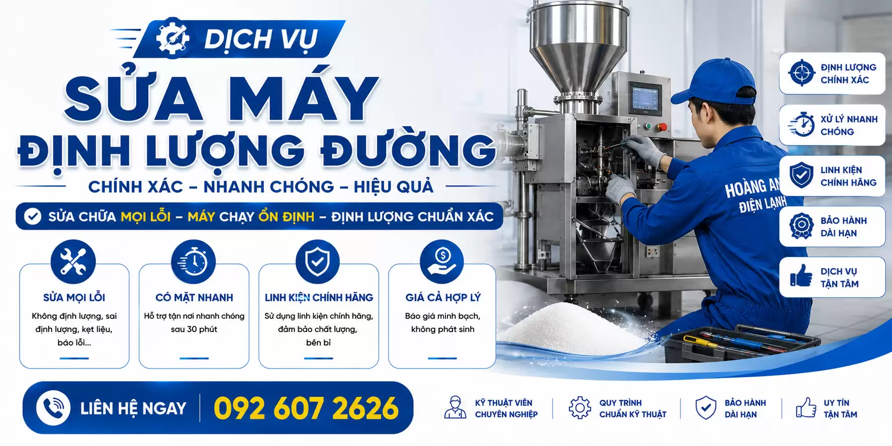 Sửa máy định lượng đường