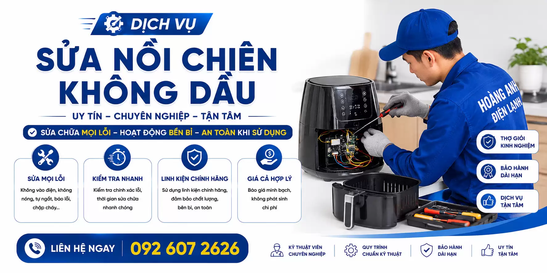 Sửa nồi chiên không dầu